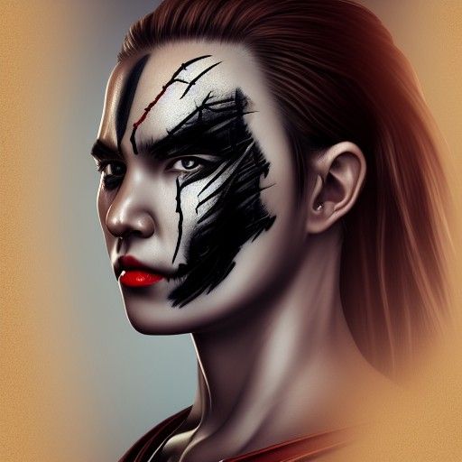 Martial Arts Woman Portrait in High Fantasy Style