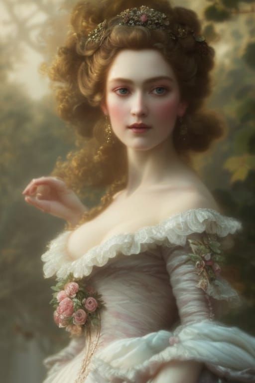 Princess Briar Rose in Rococo Style