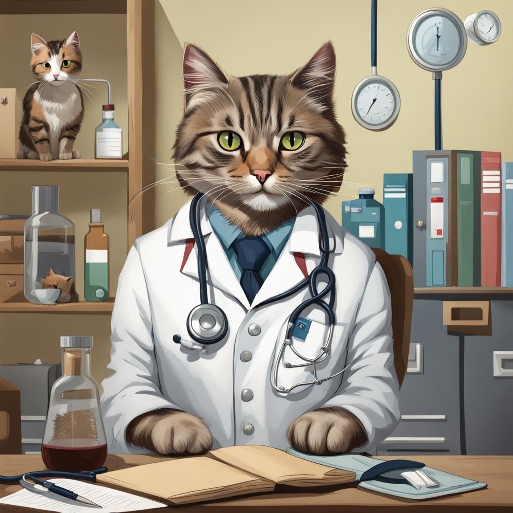 A Cat Doctor Ready to Heal