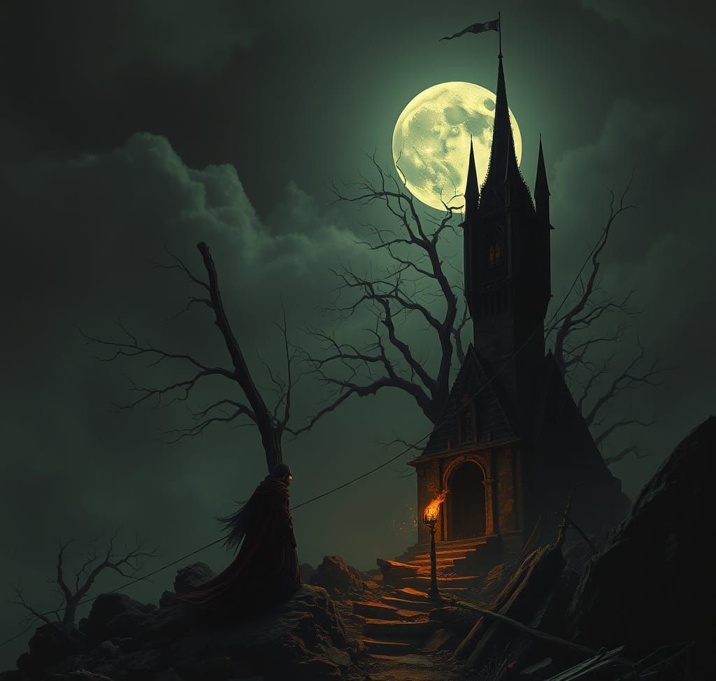 Dark Fantasy in Gothic Style