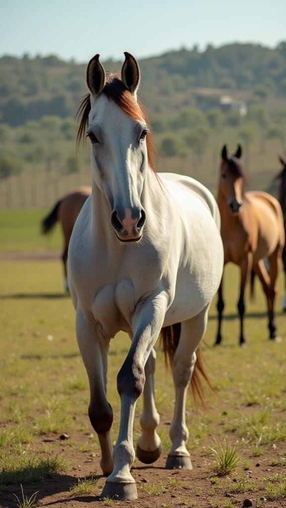 Hyperrealistic Horses in Natural Light