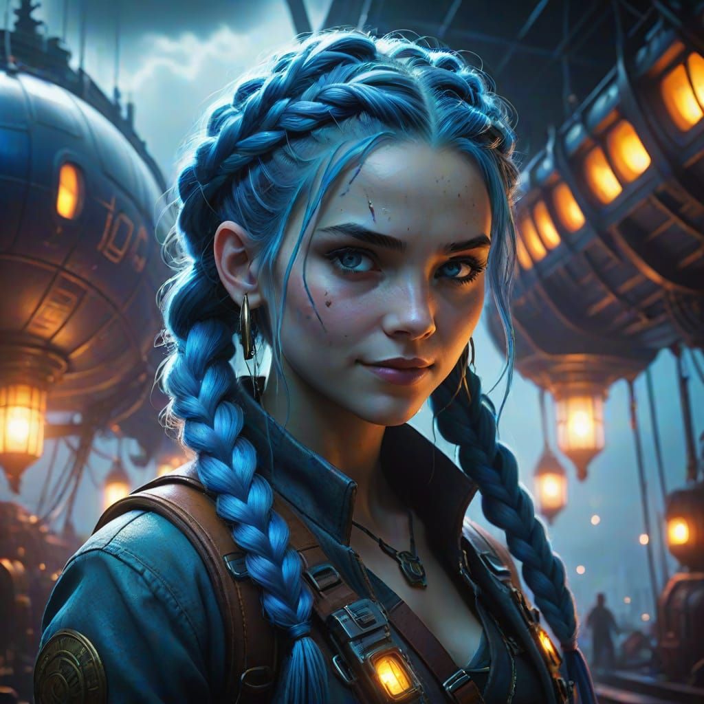 Jinx Ignites Zaun's Fiery Sky