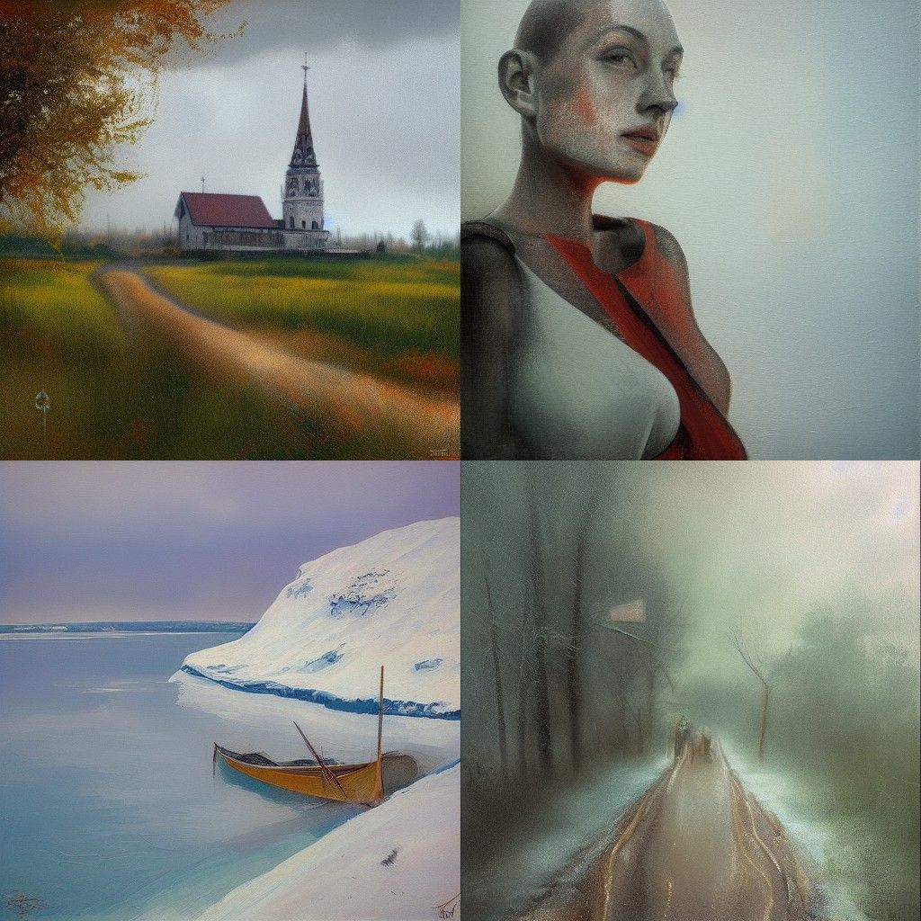 High Contrast Black and White Abstract Portrait