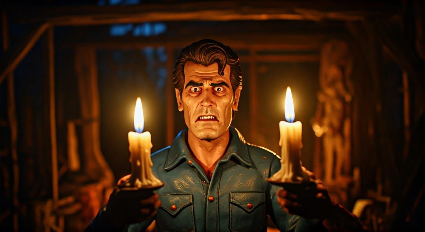 CELEBRITIES - Claymation scene from the original "Evil Dead"...