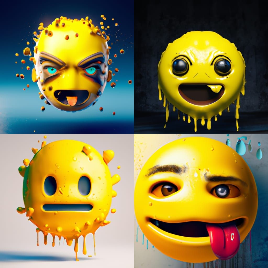 Emoji Head Portrait in Artgerm Style