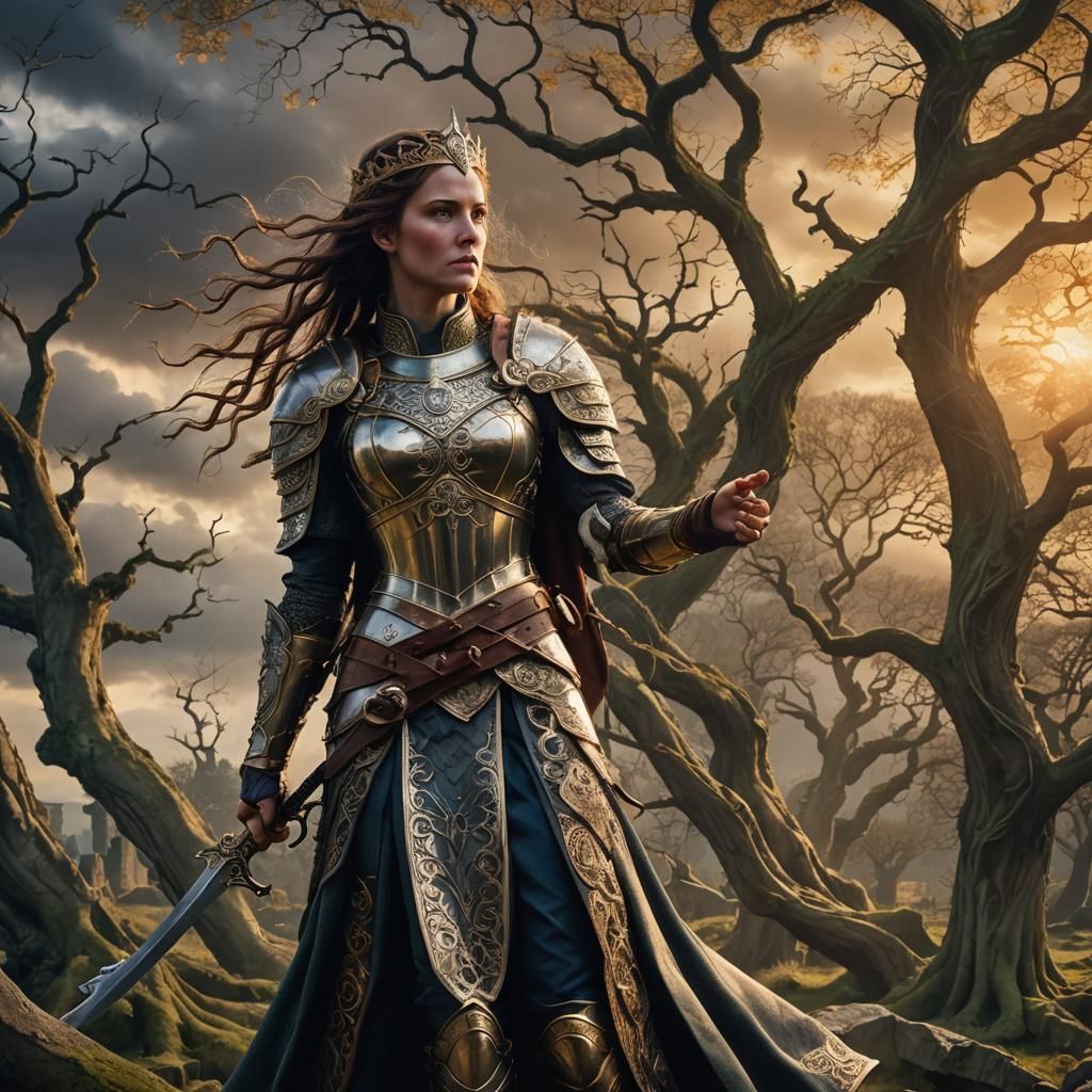 Britannia: Regal Warrior in Celtic Ruins