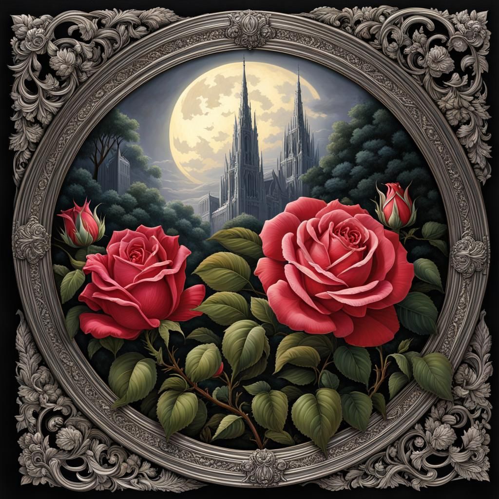 Fantastical Detailed Matte Painting in Deep Color