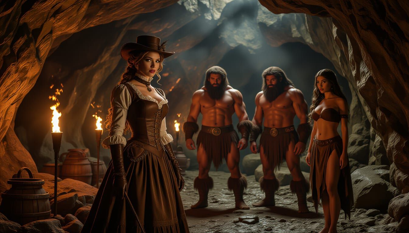 Victorian Explorer Meets Cave Dwellers in Ancient Cave