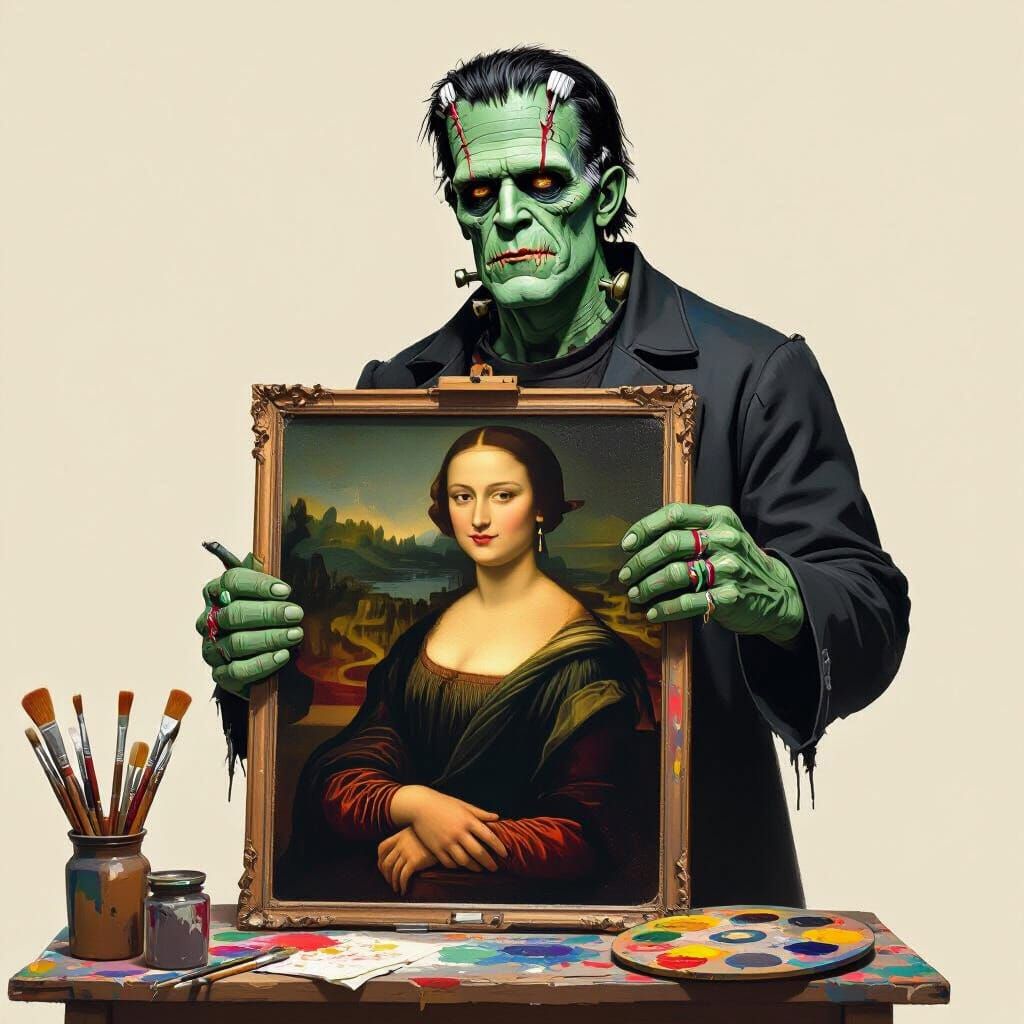 Frankenstein's Monster as Renaissance Artist