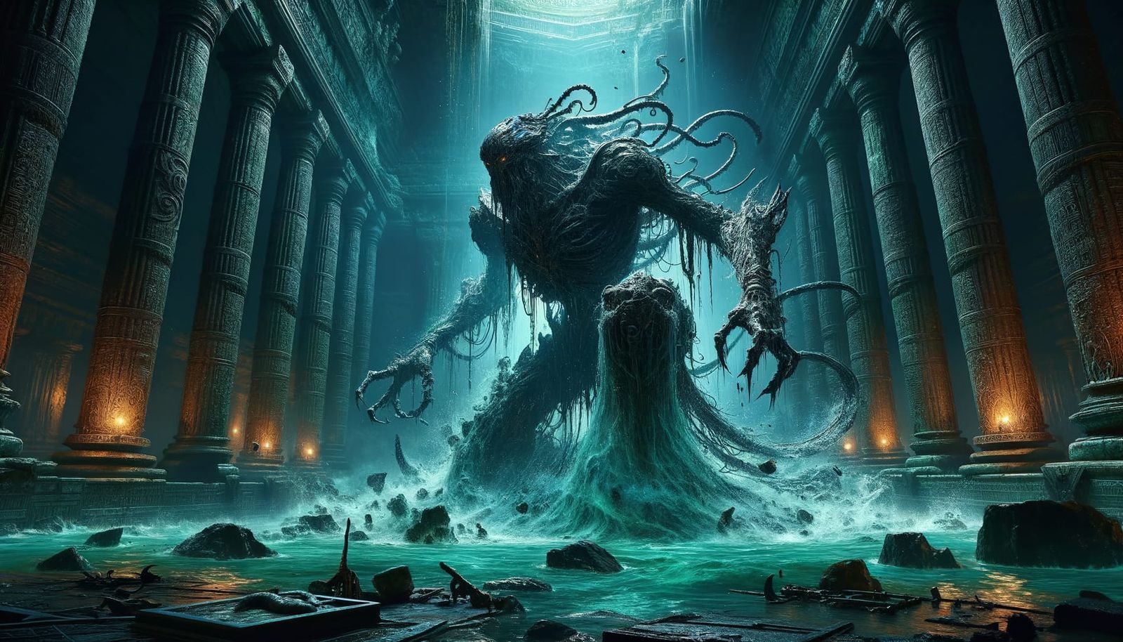 Waterveiled Assassin: Sunken Temple Ambush in Ultra-High Def...