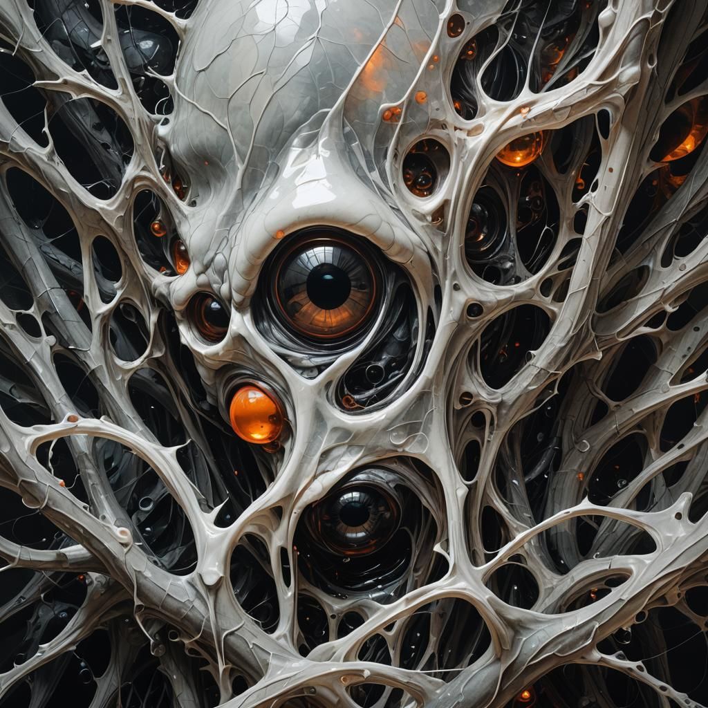 Sinister Bio-Organic Close-up of Nostrils