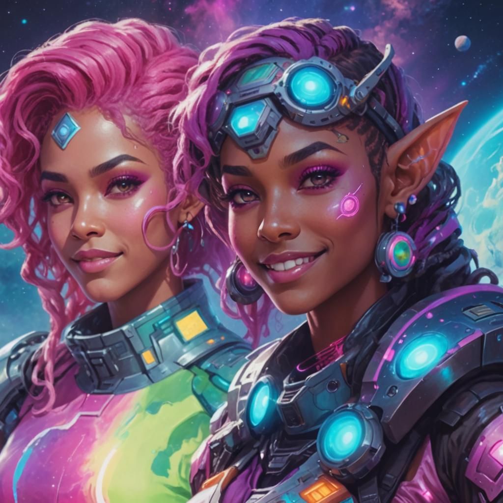 Sci-Fi Elf Couple