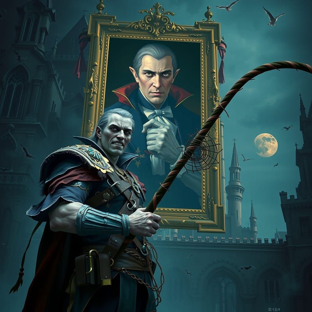 Undead Simon Belmont Defies Dracula's Portrait in a Haunting...