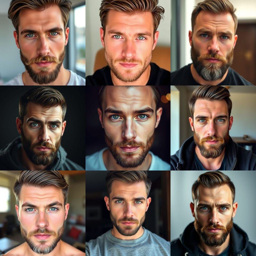 Strikingly Handsome Man with Heterochromatic Eyes