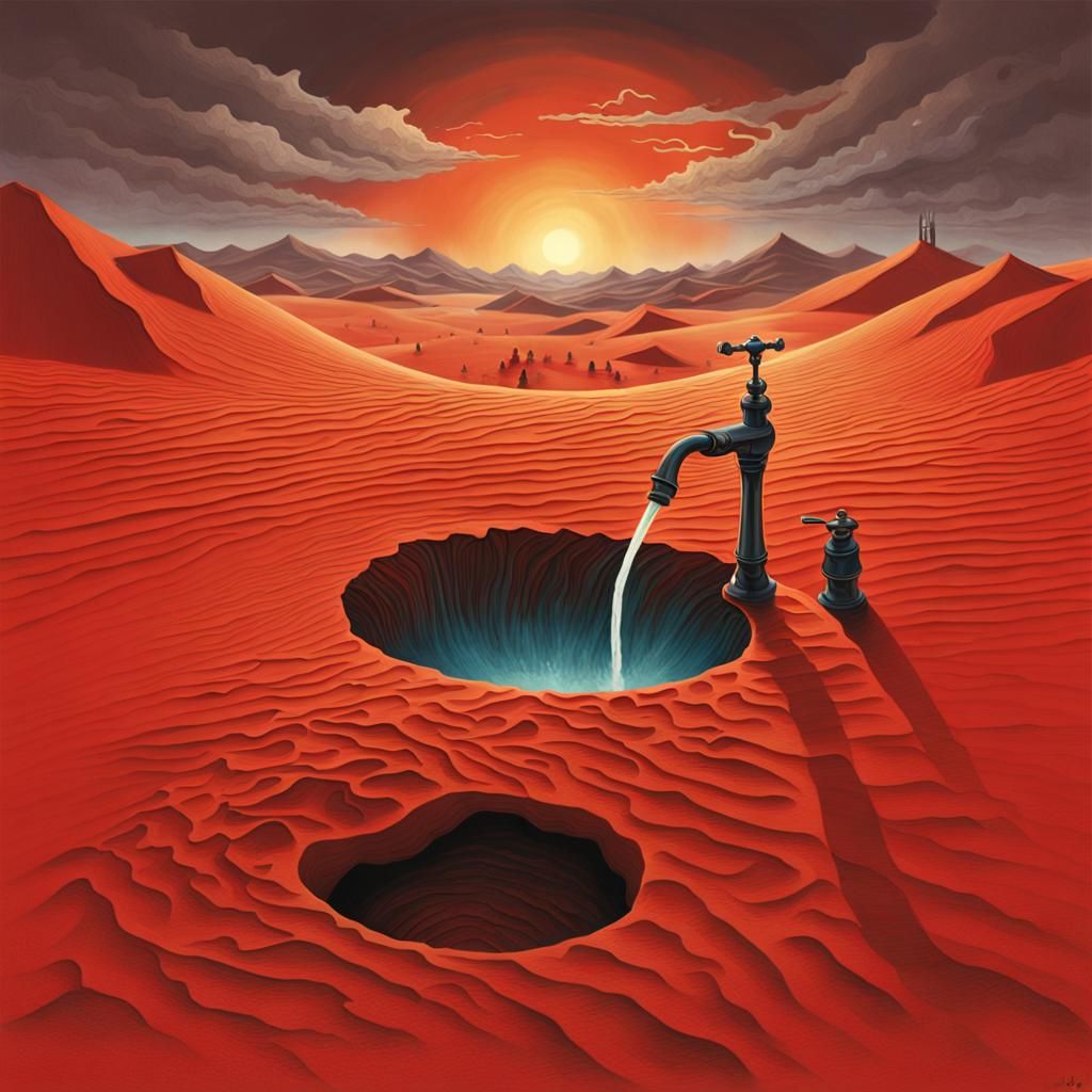 Water Djinn Creates Desert Oasis