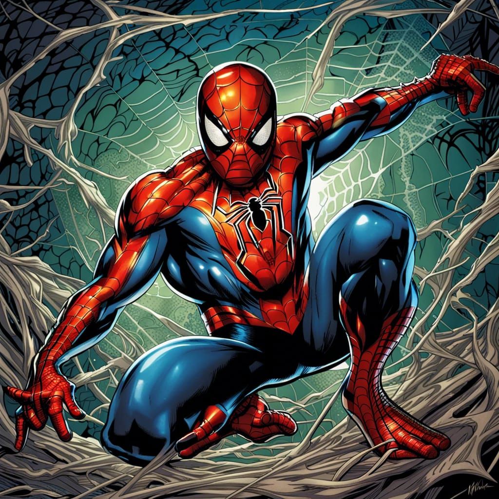 Spider-Man Comic Book Art by Brooks and Mumford