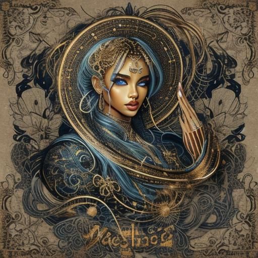 Vibrant Composition in Red, Gold and Black