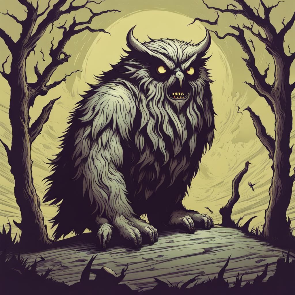 Owlbear Electric Wizard Fantasy Creature
