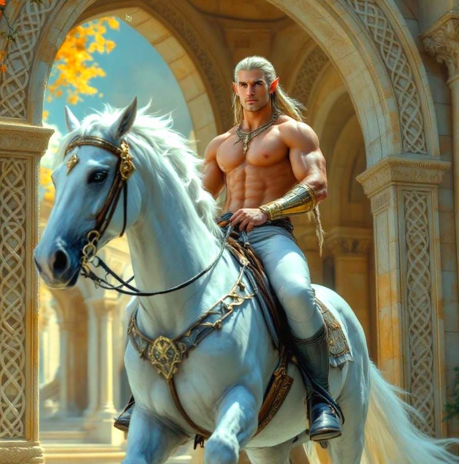 Prince Eldrinar arrives at the Summer Court of the Elf Lords