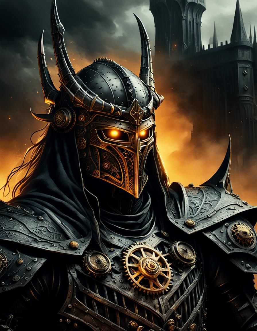 Steam punk Sauron portrait. LOTR Crossover