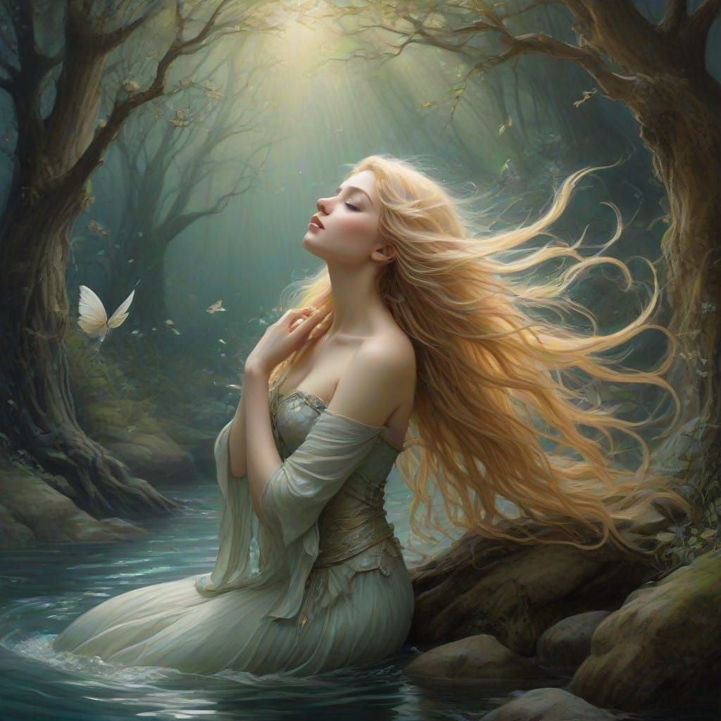 Ethereal Mermaid in Majestic Pose