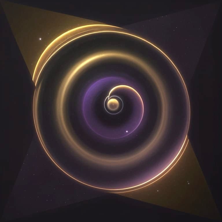 Violet Cosmos in Dimensional Abstraction