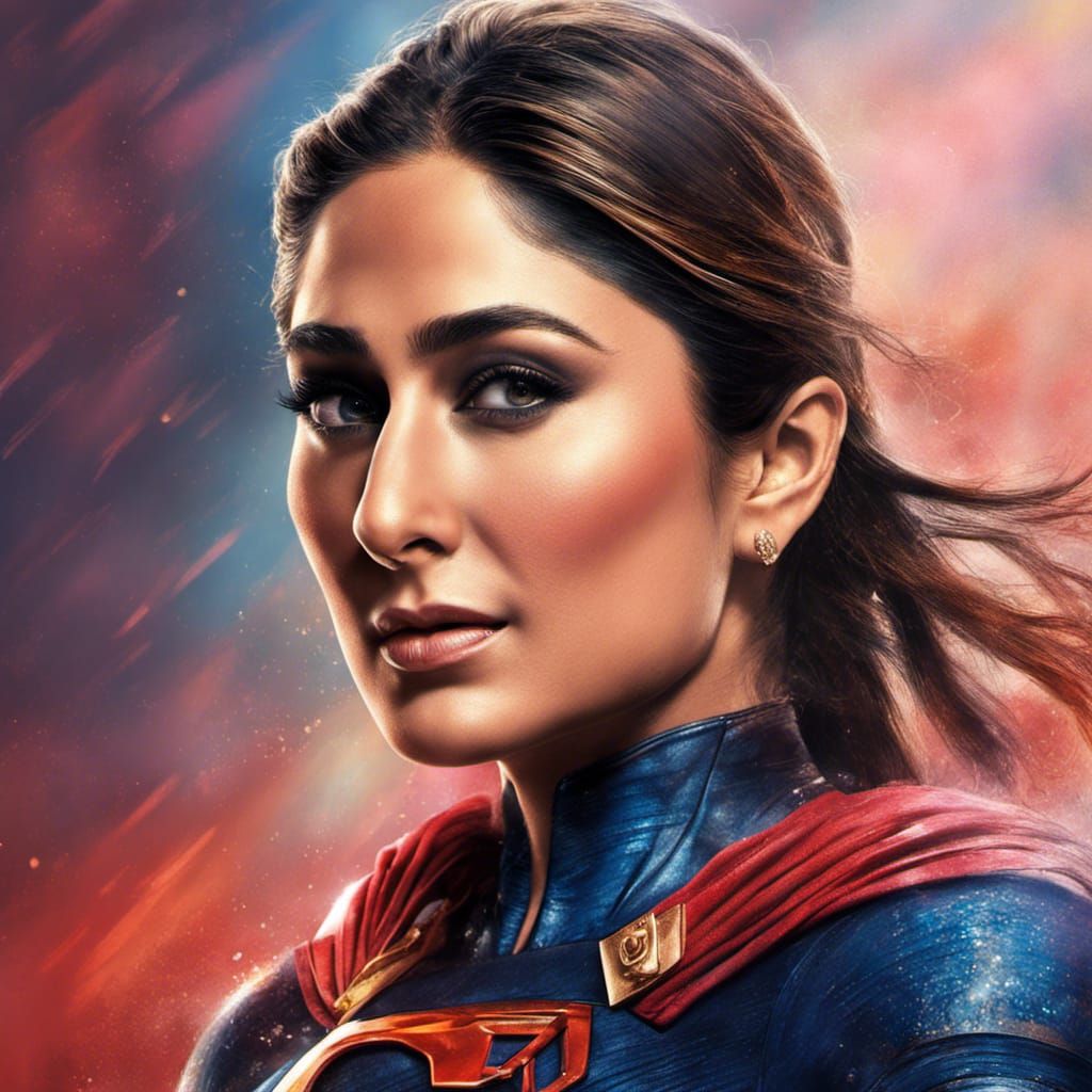 Kareena Kapoor as Hyperrealistic Supergirl