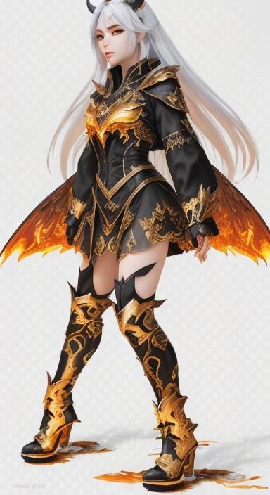 Dual Nature: Angel and Demon in Balance