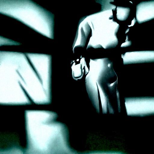 Holographic Film Noir Scene in 8K