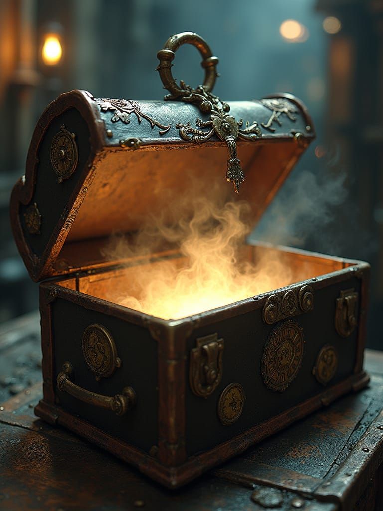 Steampunk Pandora's Box Unveils Mystical Secrets