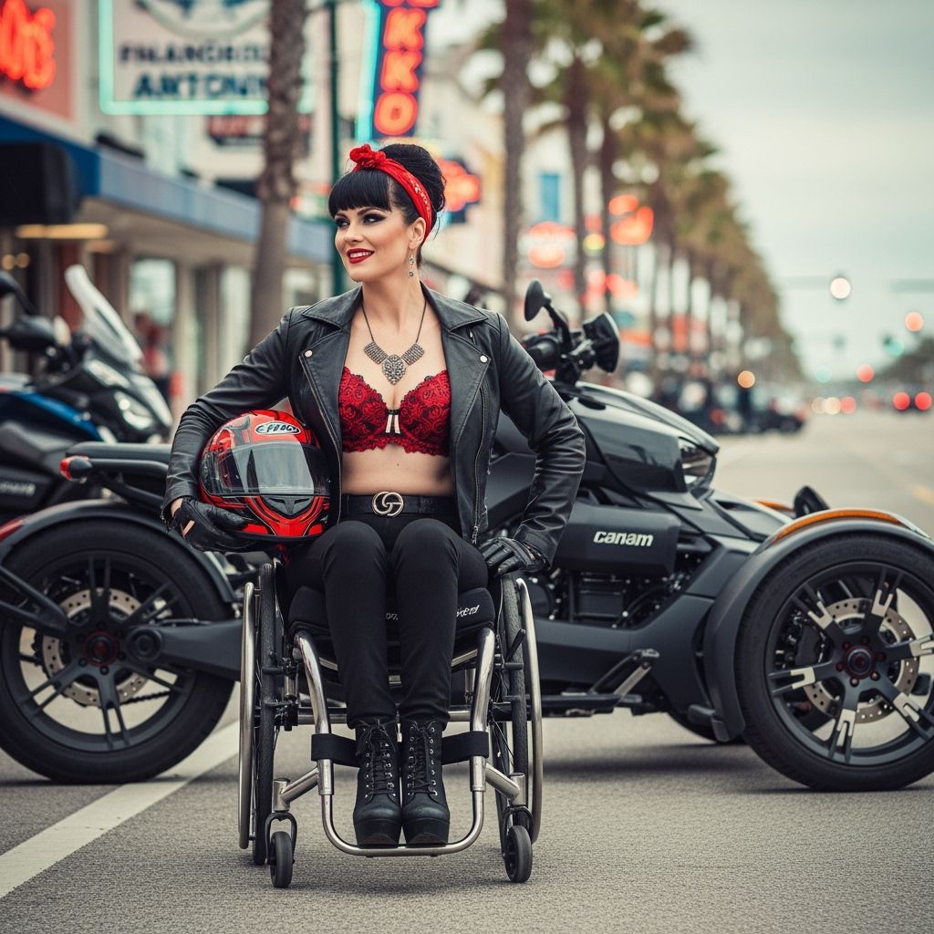 Seductive Motorbike Portrait on Daytona Beach