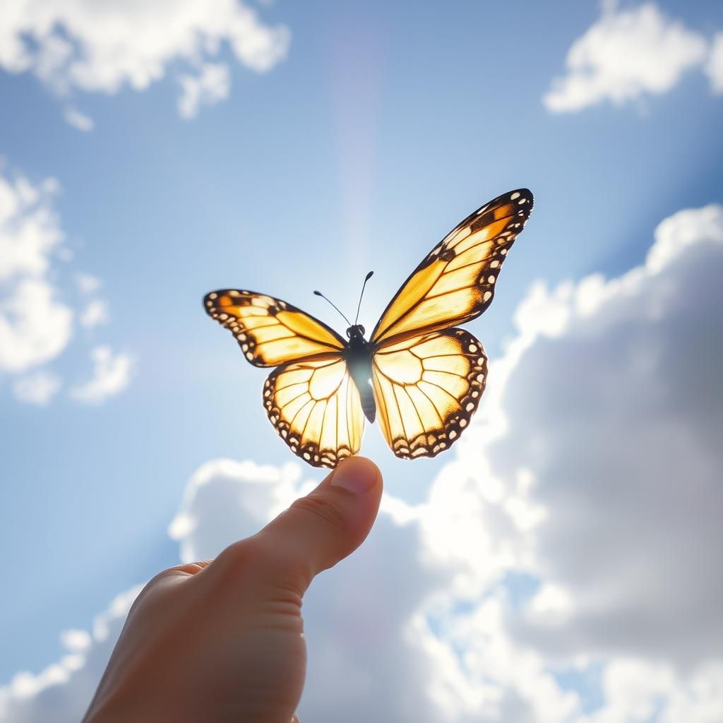 Butterfly in Heavenly Sunshine