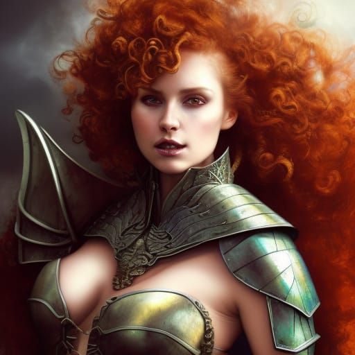 Dragon Slayer: Lady Britomart Portrait in Fantasy Armor