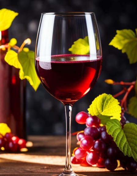 Swirling Red Wine in Glass: Dynamic Lighting