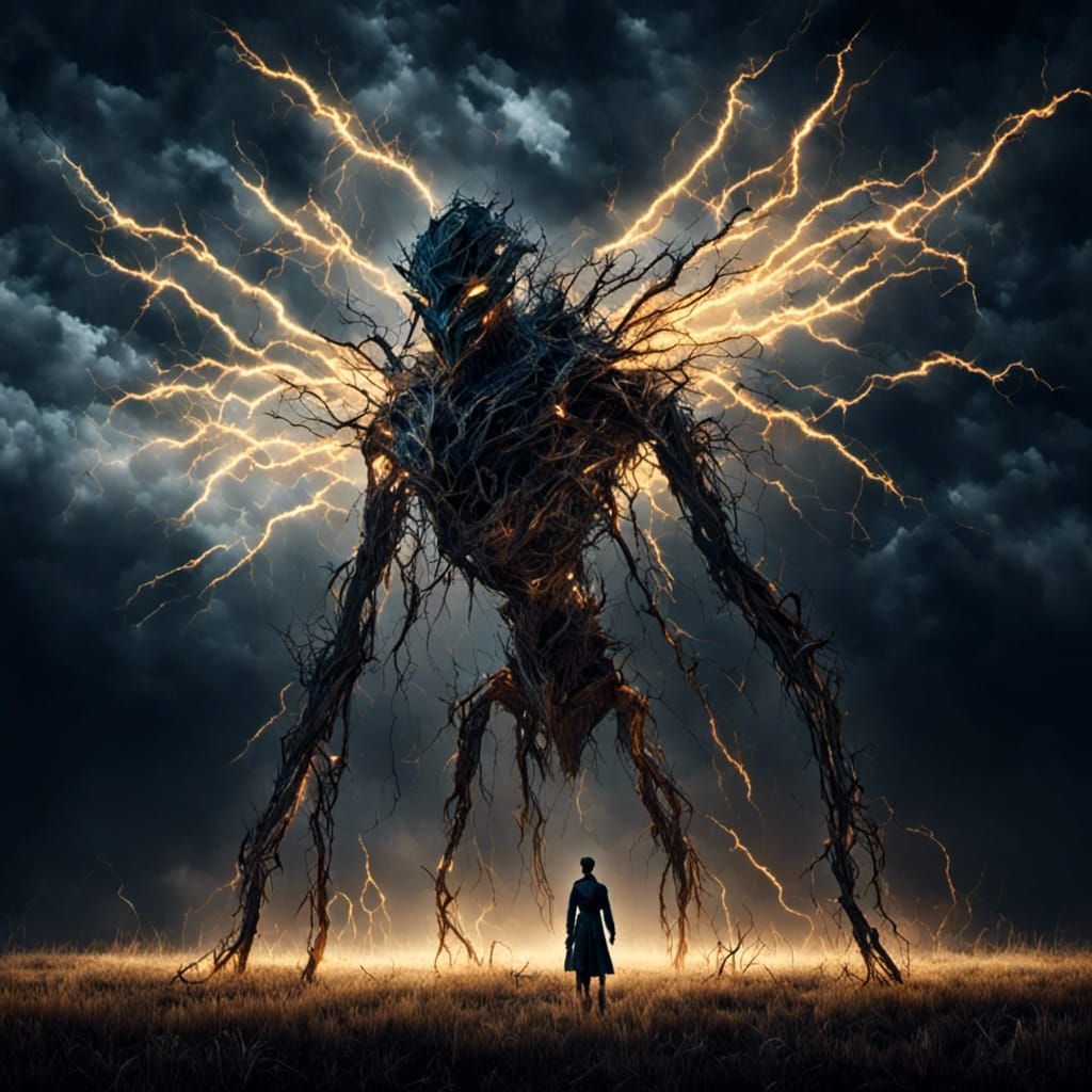 Giant of Light in Endless Night Field