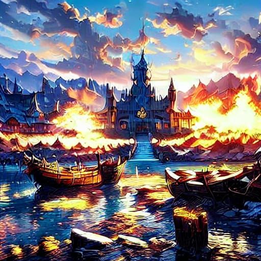 Surreal Anime Girl Amidst a Frozen Landscape in Chico Anime ...