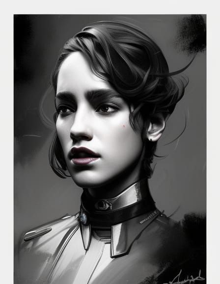 noir police officer woman