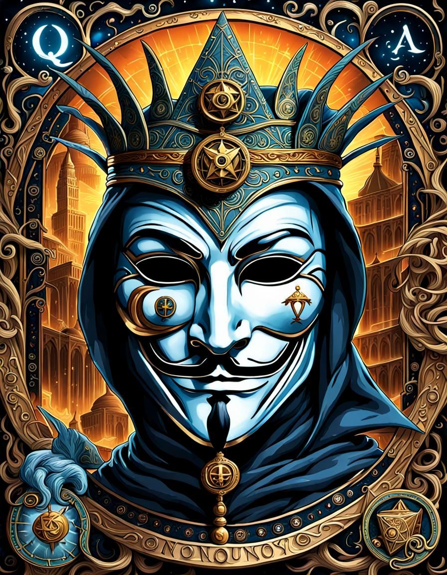 Qanon Fantasy Tarot Card