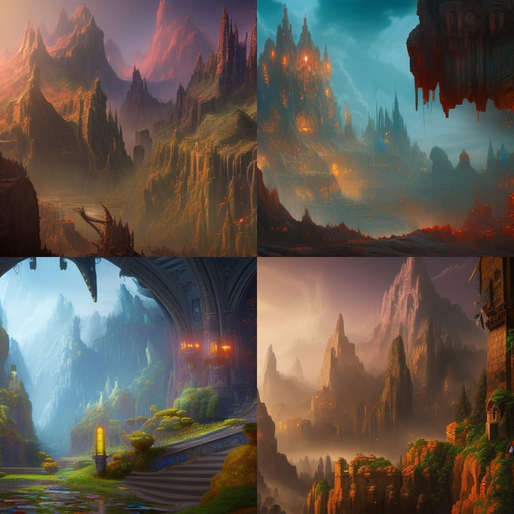 Detailed Matte Painting of Money in Unreal Engine