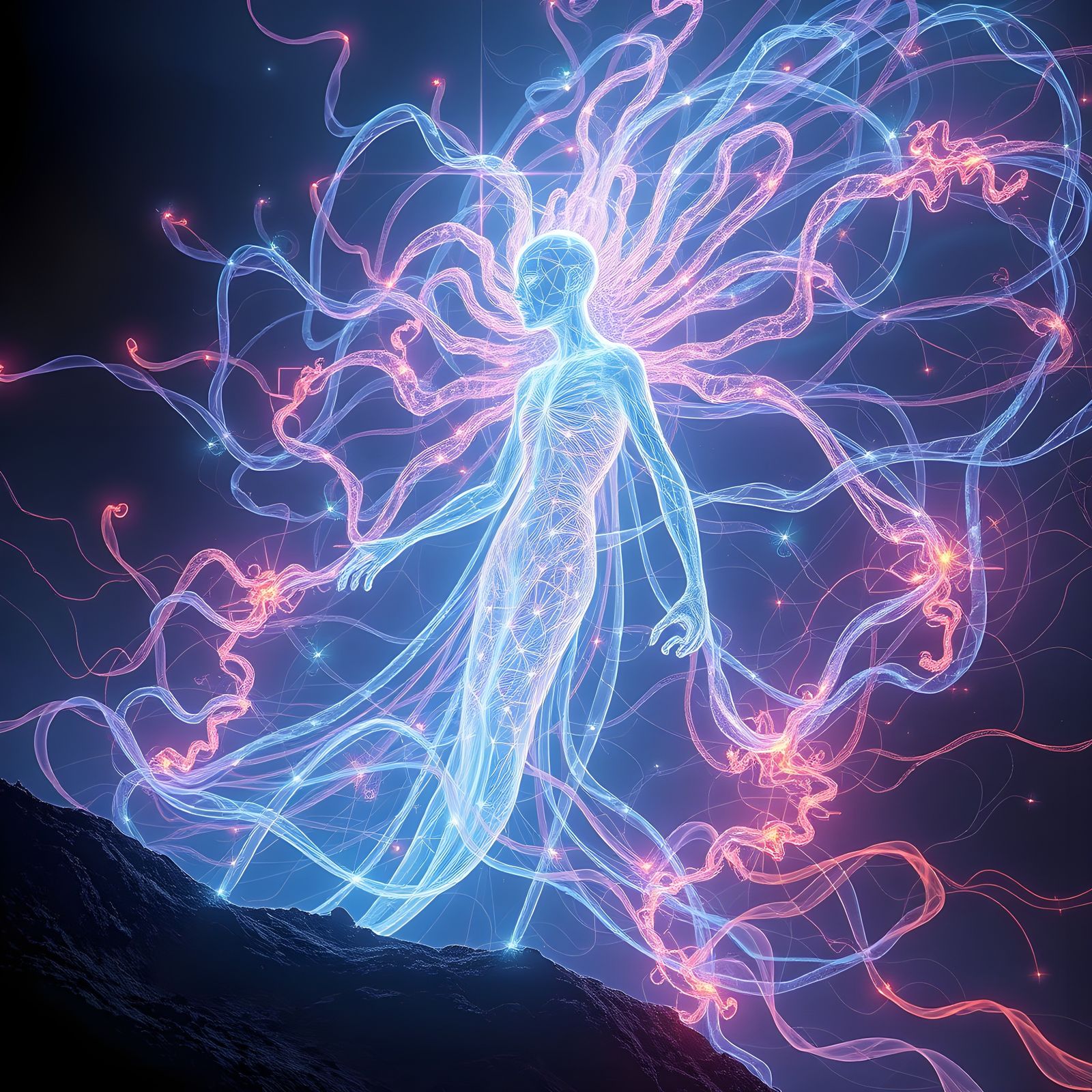 Mystical Lovecraftian Being of Interconnected Consciousness