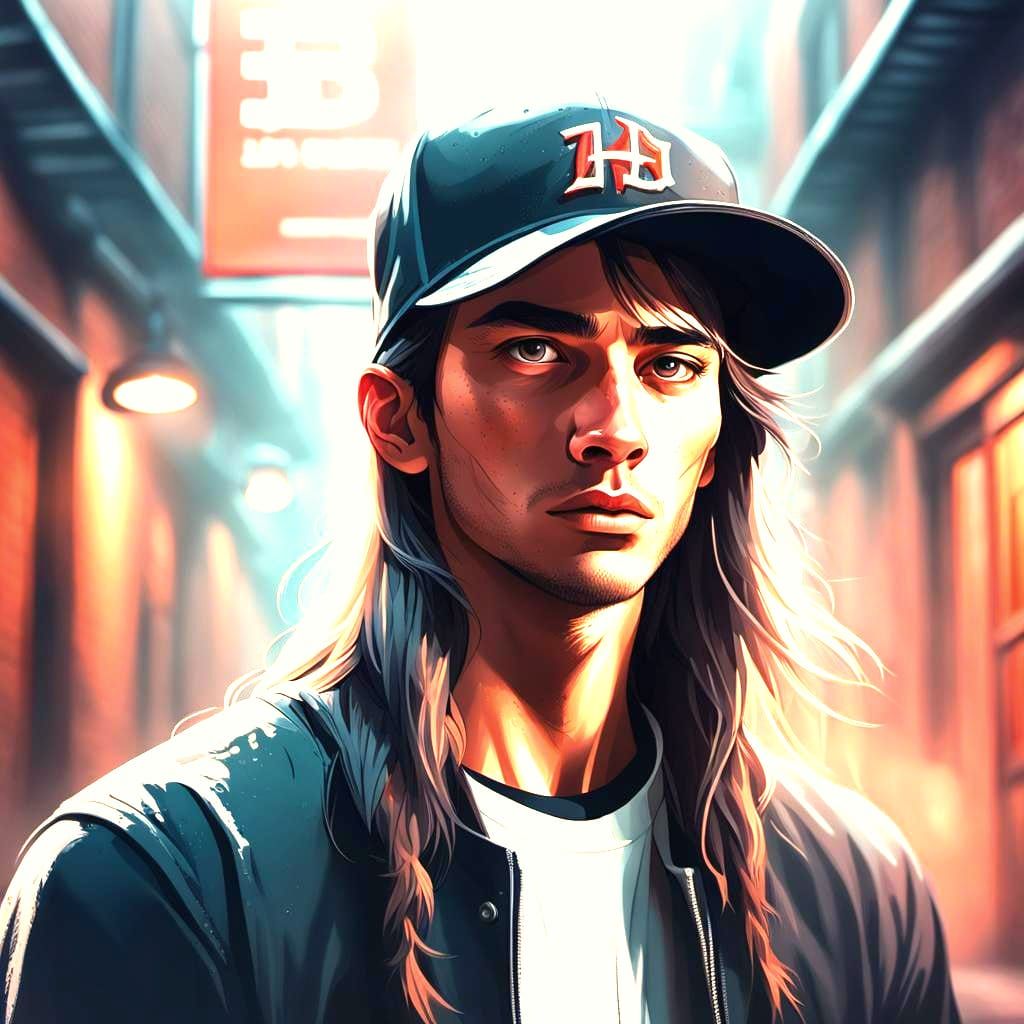 Teen with Hat: Hyperrealistic 64 Megapixel Portrait