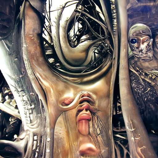 Surreal Organic Form in Biomechanical Style