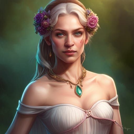 Detailed Portrait of a Princess in Splash Art Style