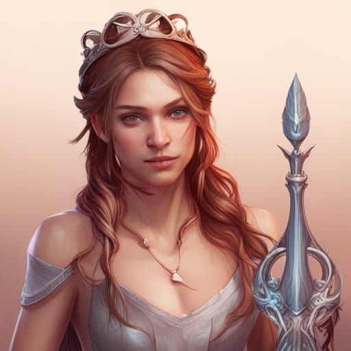 Hyperdetailed Princess Portrait in Volumetric Lighting