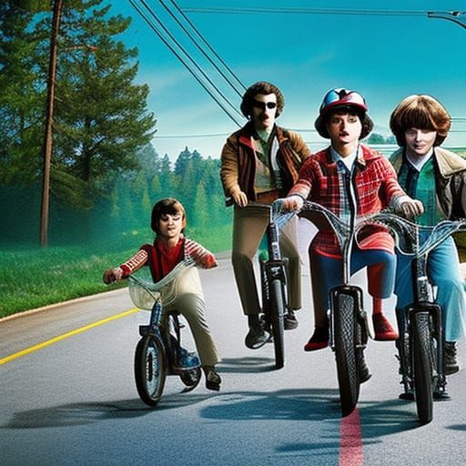 AI Generated Image of Stranger Things