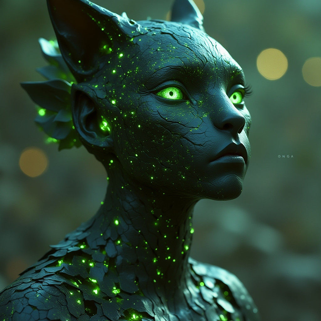 Black Panther Robot Fusion in Detailed Matte Painting