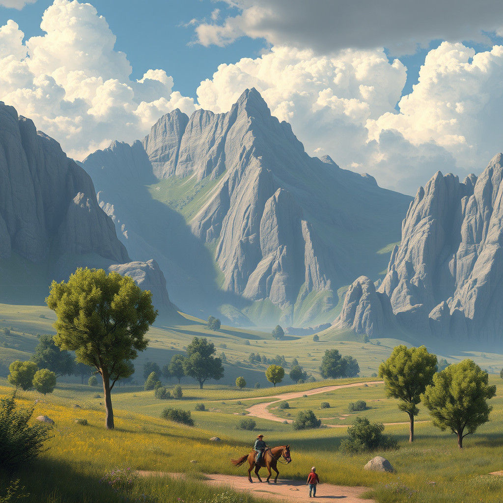 Blonde Twin Girls Smiling in Luna Park