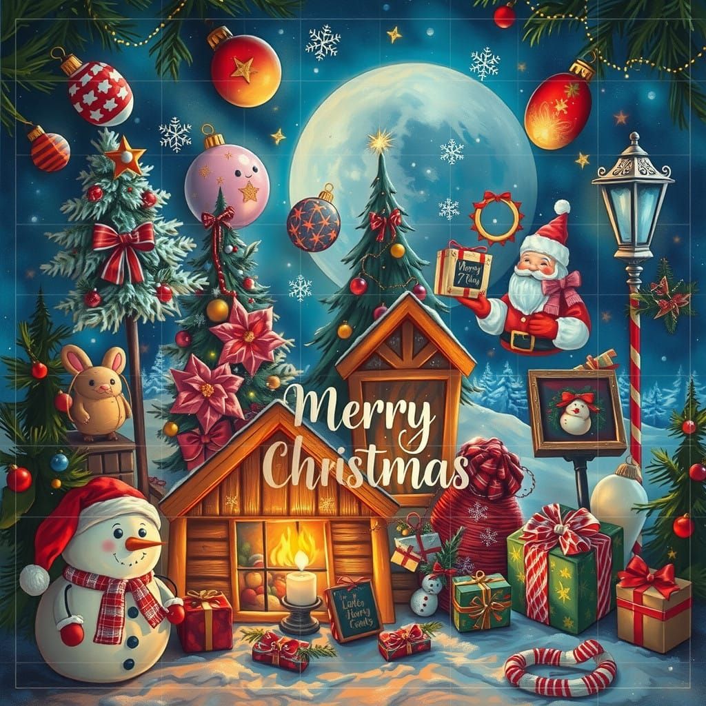 Winter Wonderland Christmas Scene