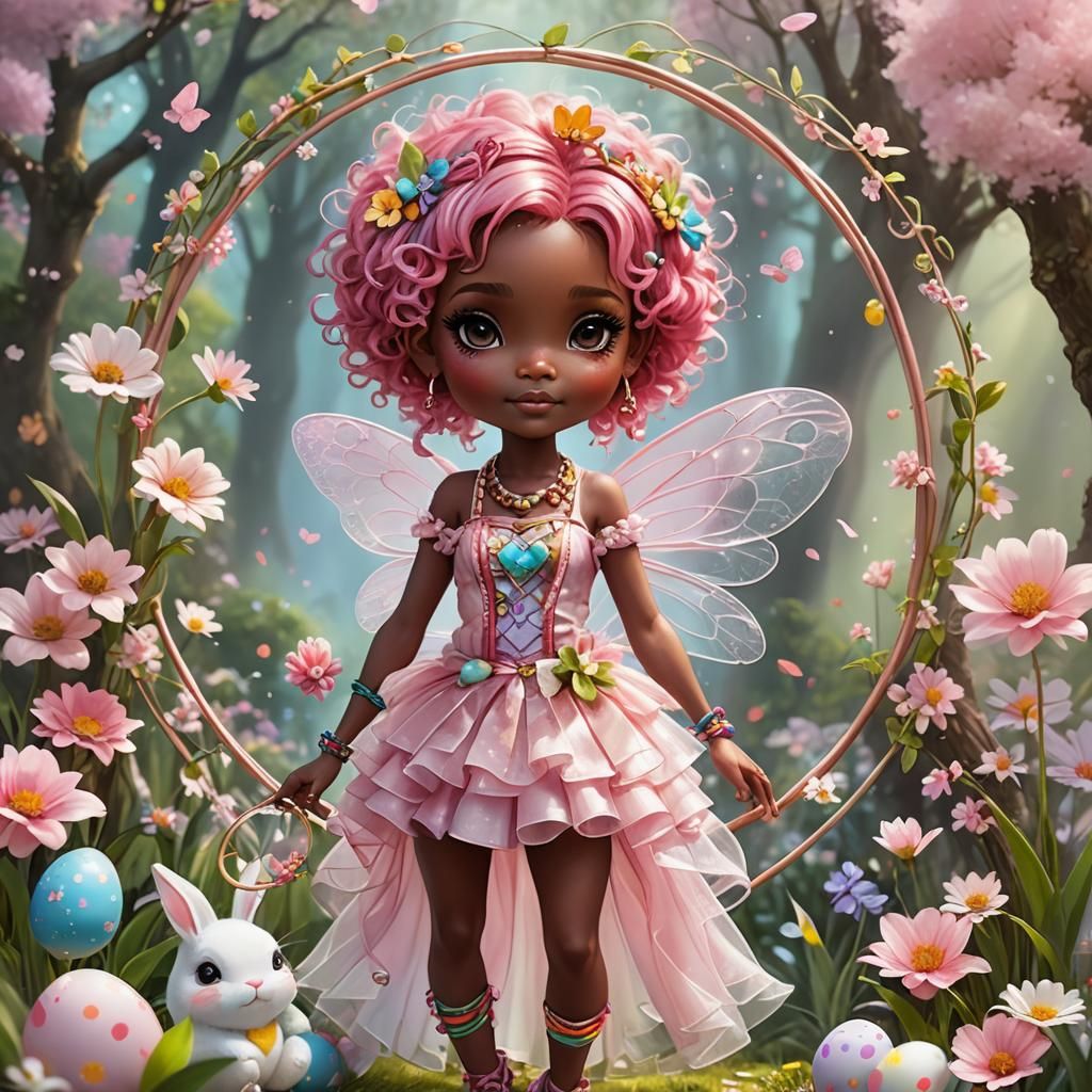 Easter Fairy in Ethereal Fantasy Style