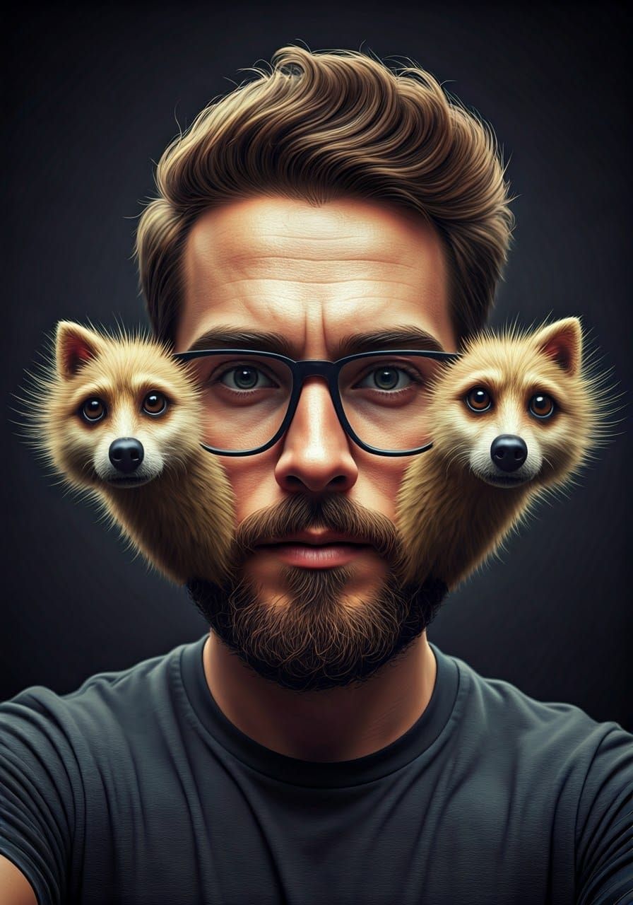 Sesame Street Photo Bomb in Hyperrealistic Style